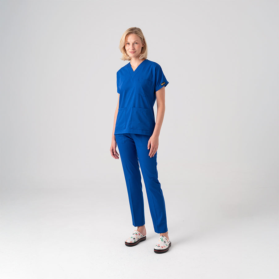 Saks Mavisi Dr. Greys Scrubs Takım Best Likralı Kumaş