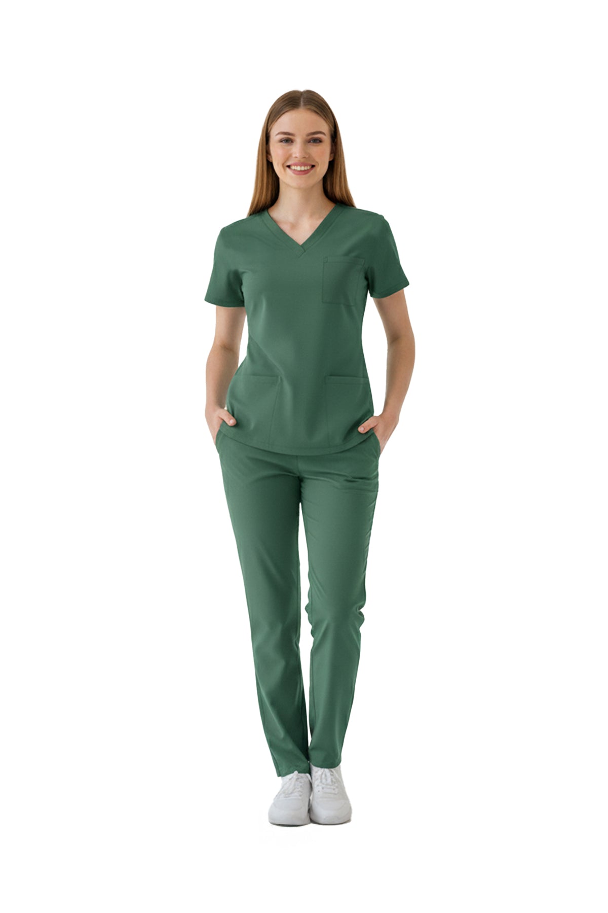 Frosty Spruce Dr. Greys Scrubs Takım Lüks Likralı Kumaş
