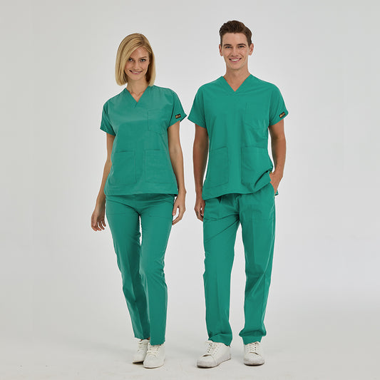Ameliyathane Yeşili Dr. Greys  Scrubs Takım Terikoton Kumaş