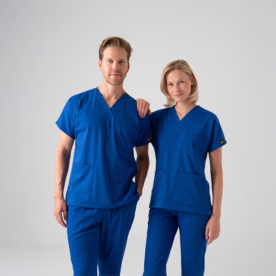 Saks Mavisi Dr. Greys  Scrubs Takım Best Likralı Kumaş
