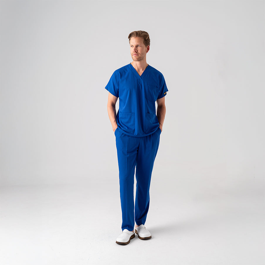 Saks Mavisi Dr. Greys  Scrubs Takım Best Likralı Kumaş
