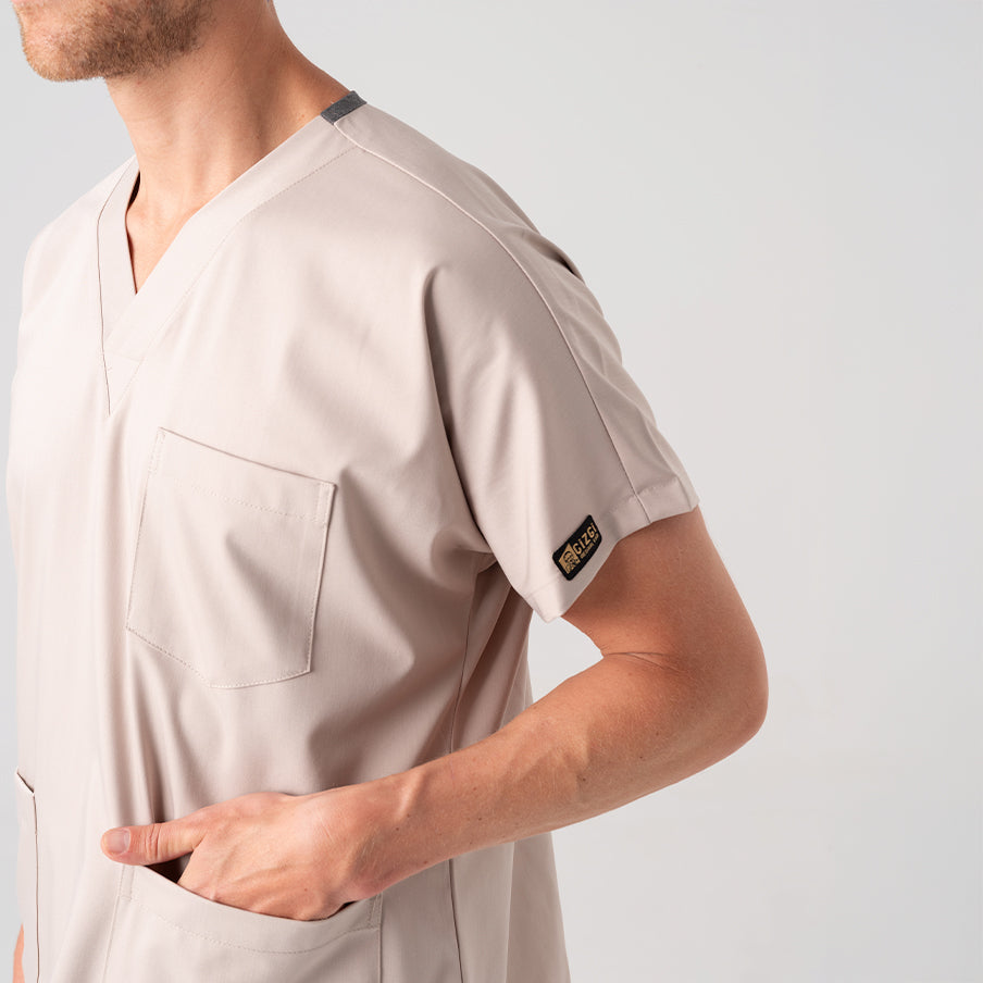 Krem Dr. Greys  Scrubs Takım Best Likralı Kumaş