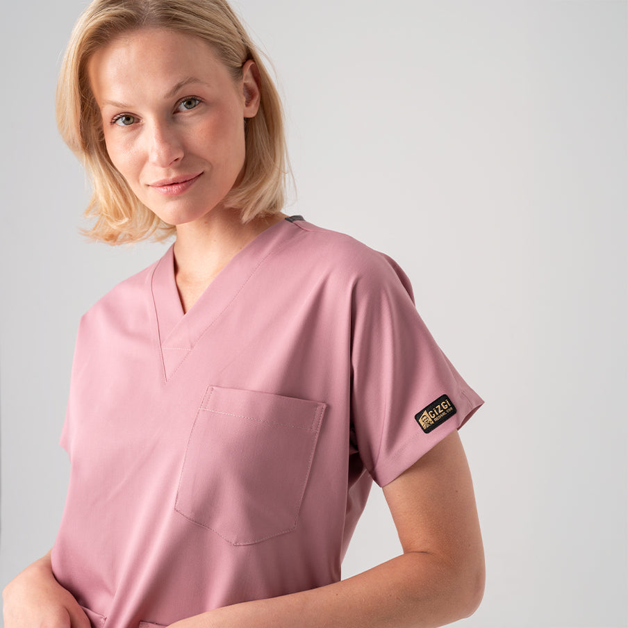 Gül Kurusu Dr. Greys  Scrubs Takım Best Likralı Kumaş