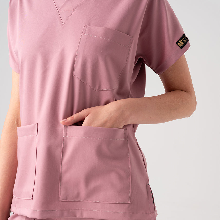 Gül Kurusu Dr. Greys  Scrubs Takım Best Likralı Kumaş