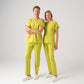 Neon Yeşil Dr. Greys  Scrubs Takım Best Likralı Kumaş