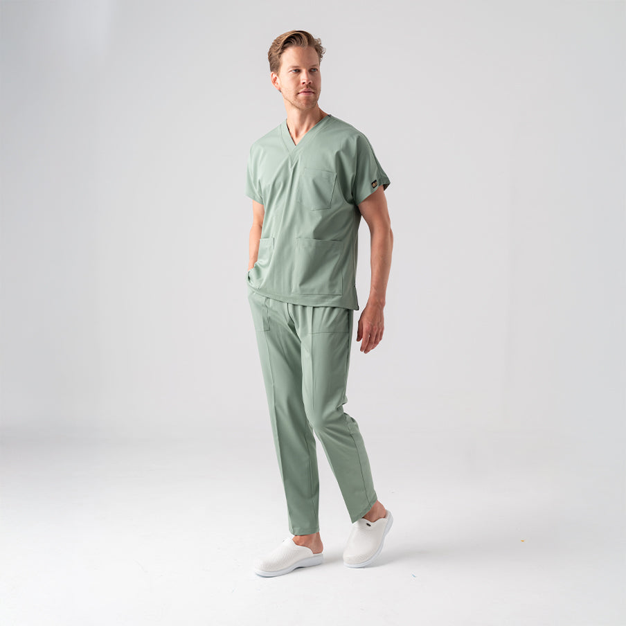 Mint Yeşili Dr. Greys  Scrubs Takım Best Likralı Kumaş