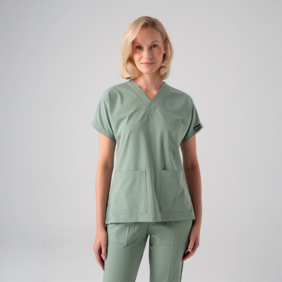 Mint Yeşili Dr. Greys  Scrubs Takım Best Likralı Kumaş