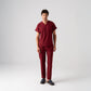 Bordo Dr. Greys  Scrubs Takım Best Likralı Kumaş