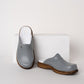 Gri Erkek  Gold Fit Hakiki Deri Sabo Terlik