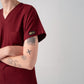 Bordo Dr. Greys  Scrubs Takım Best Likralı Kumaş