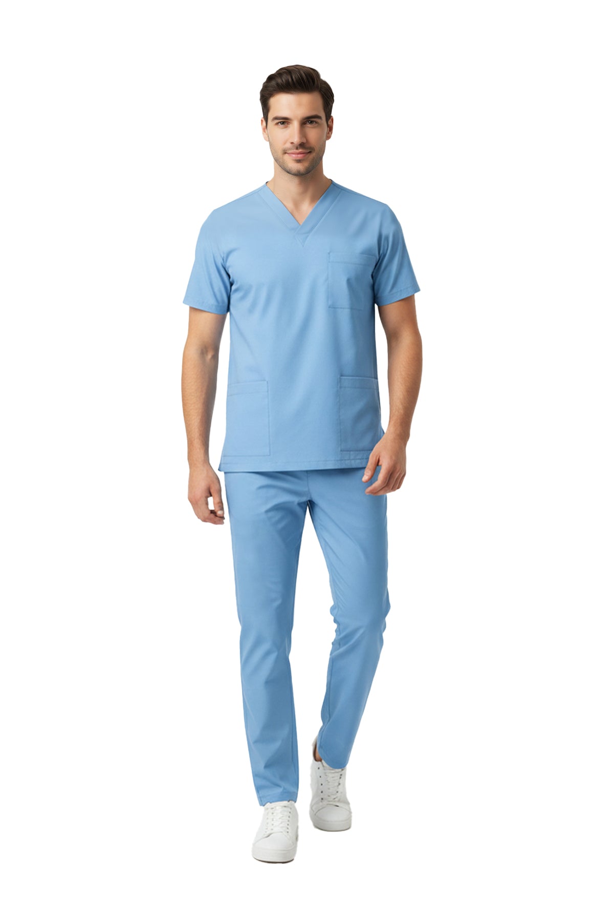 Alaskan Blue Dr. Greys  Scrubs Takım Lüks Likralı Kumaş
