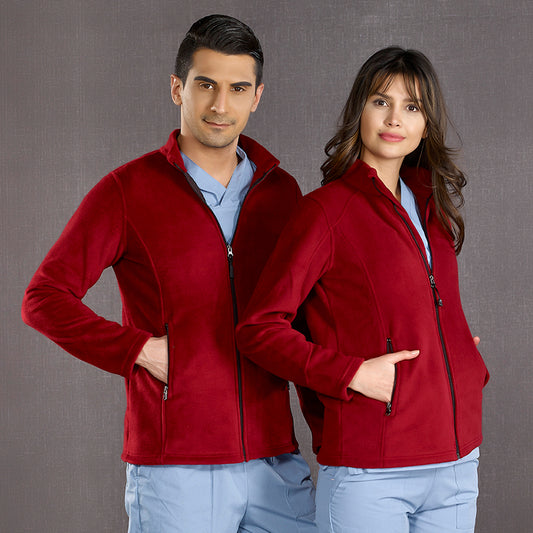 Bordo  Polar Ceket Polar Kumaş