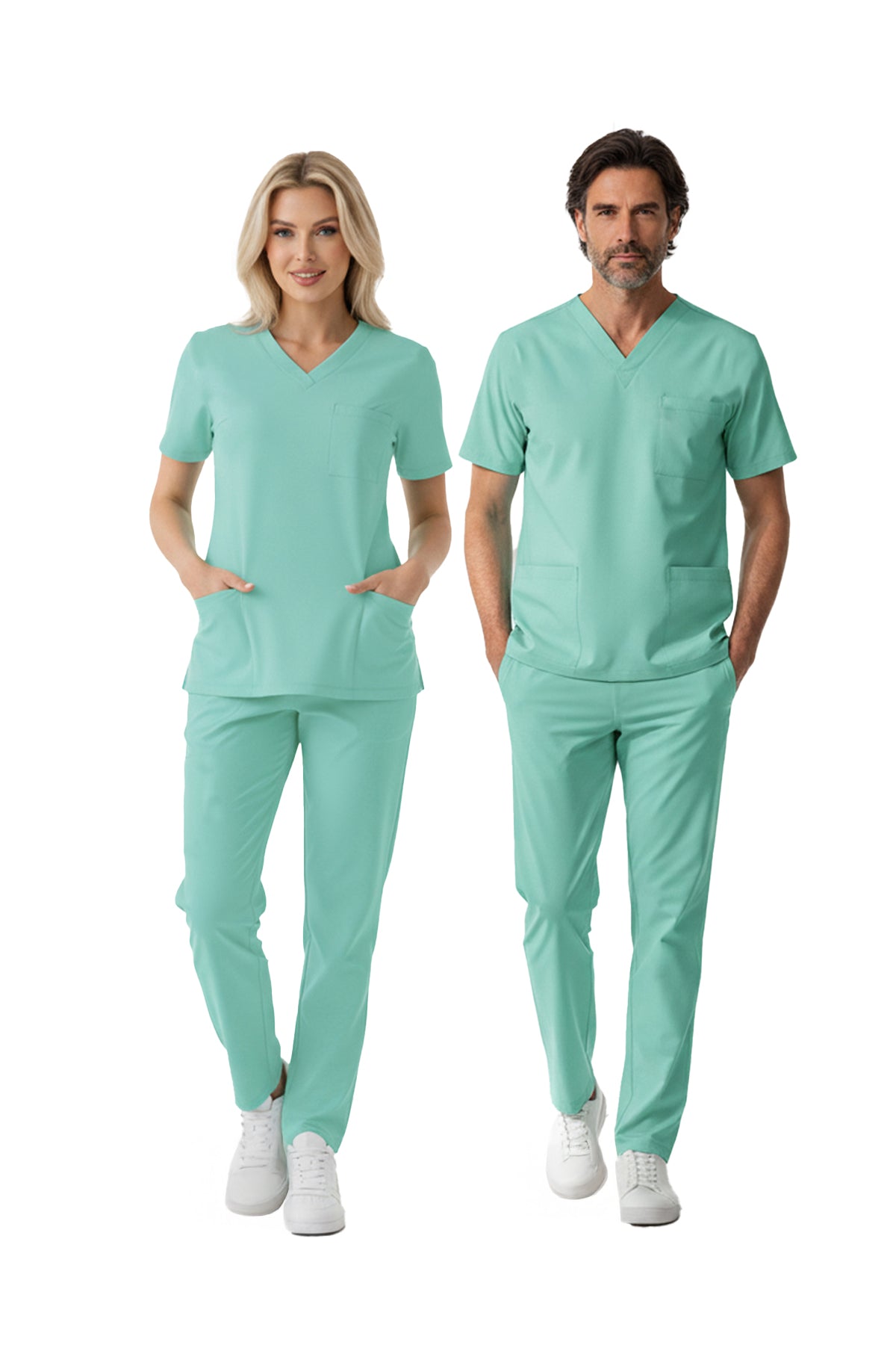 Bermuda Dr. Greys  Scrubs Takım Lüks Likralı Kumaş