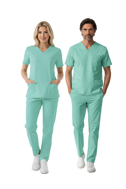 Bermuda Dr. Greys  Scrubs Takım Lüks Likralı Kumaş