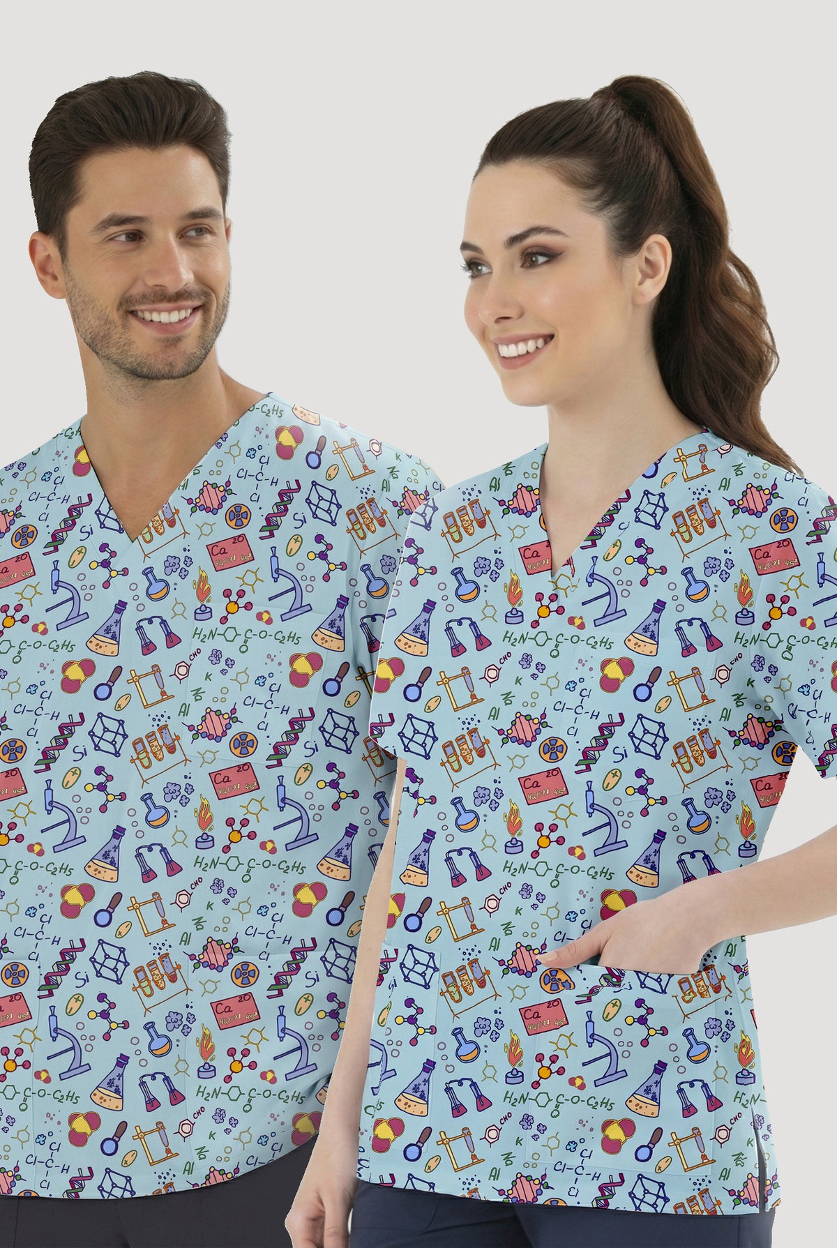 Formül Desenli Tek Üst (Cotton Likra Kumaş)