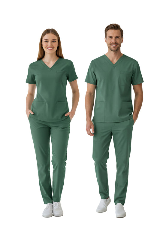 Frosty Spruce Dr. Greys  Scrubs Takım Lüks Likralı Kumaş