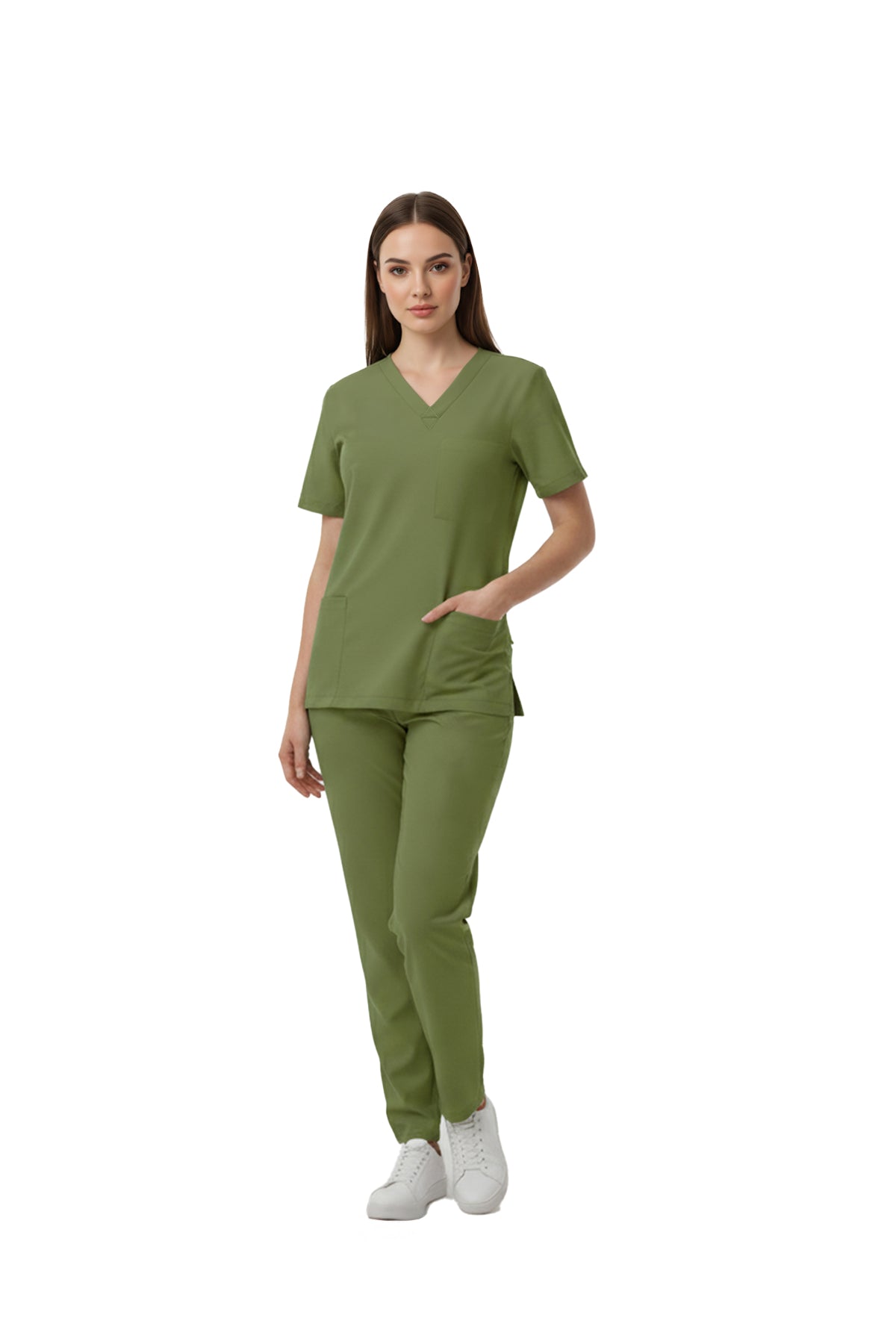 Grasshopper Dr. Greys  Scrubs Takım Lüks Likralı Kumaş