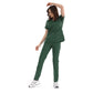 Avcı Yeşili Dr. Greys  Scrubs Takım Lüks Likralı Kumaş