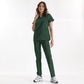 Avcı Yeşili Dr. Greys  Scrubs Takım Lüks Likralı Kumaş