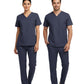 Patriot Blue Dr. Greys  Scrubs Takım Lüks Likralı Kumaş