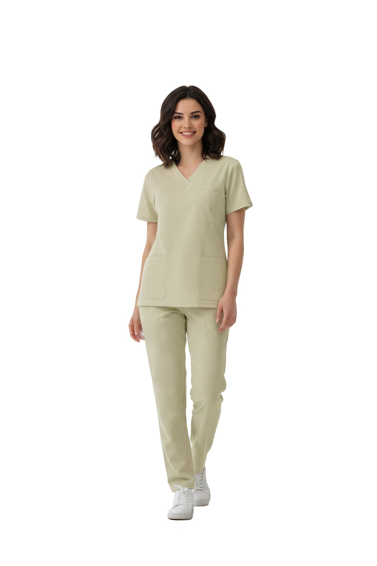 Moth Dr. Greys  Scrubs Takım Lüks Likralı Kumaş