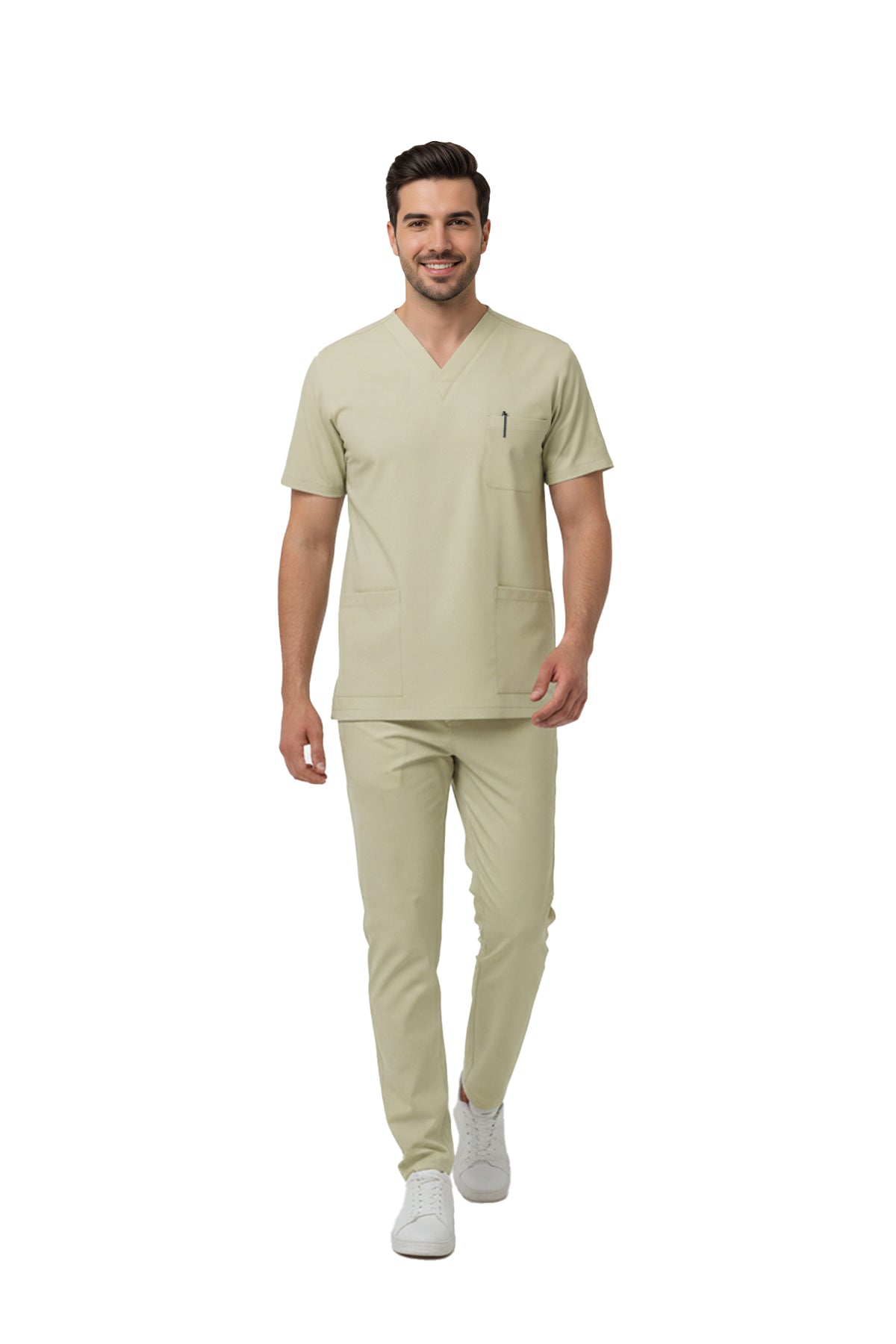 Moth Dr. Greys  Scrubs Takım Lüks Likralı Kumaş
