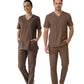 Friar Brown Dr. Greys  Scrubs Takım Lüks Likralı Kumaş