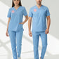 Scrubs Likralı Takım Sağlık Bakanlığı Uyumlu-Alaskan Blue