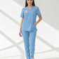 Scrubs Likralı Takım Sağlık Bakanlığı Uyumlu-Alaskan Blue