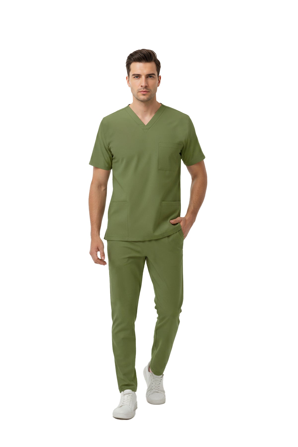 Grasshopper Dr. Greys  Scrubs Takım Lüks Likralı Kumaş