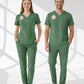 Ameliyathane Forması Scrubs Likralı Takım Sağlık Bakanlığı Uyumlu-Frosty Spruce