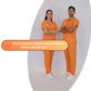 Klinik Destek Forması Scrubs Likralı Takım Sağlık Bakanlığı Uyumlu-Orange Ochre