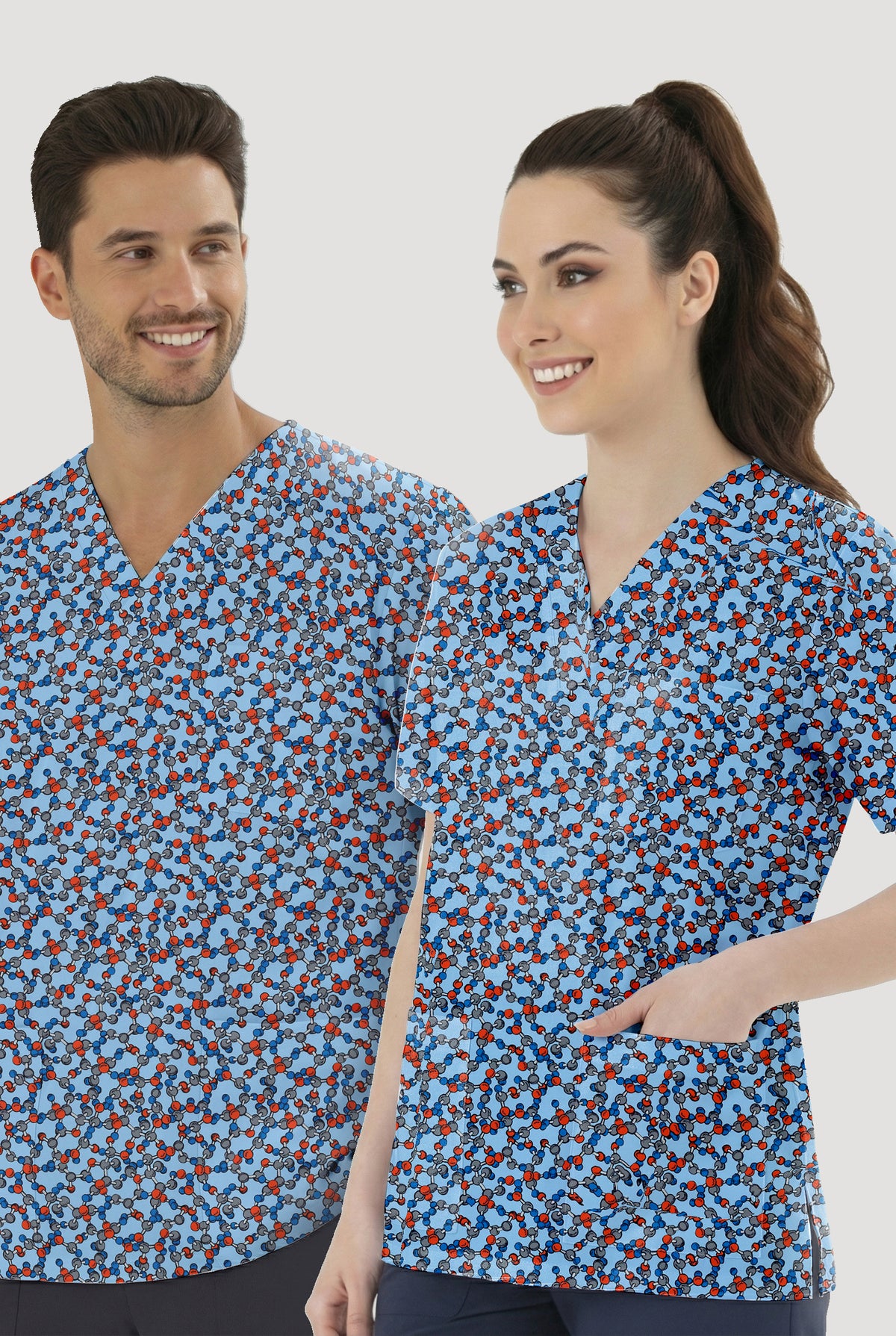 Molekül Ağı Desenli Tek Üst (Cotton Likra Kumaş)