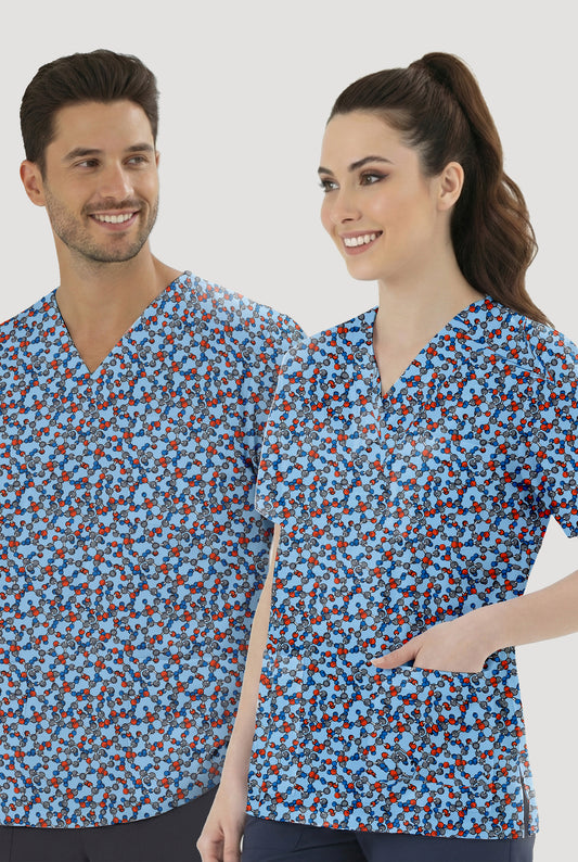 Molekül Ağı Desenli Tek Üst (Cotton Likra Kumaş)