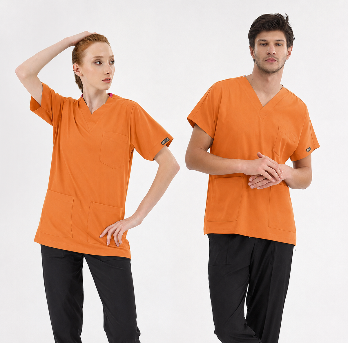 Orange Ochre Silva Lüks Likralı Tek Üst