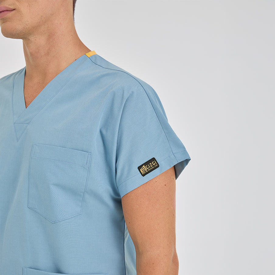 Duman Grisi Dr. Greys  Scrubs Takım Terikoton Kumaş