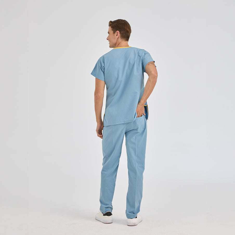 Duman Grisi Dr. Greys  Scrubs Takım Terikoton Kumaş
