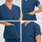 Petrol Mavisi Dr. Greys  Scrubs Takım Terikoton Kumaş