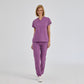 Mor Dr. Greys  Scrubs Takım Terikoton Kumaş