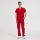 Kırmızı Dr. Greys  Scrubs Takım Terikoton Kumaş