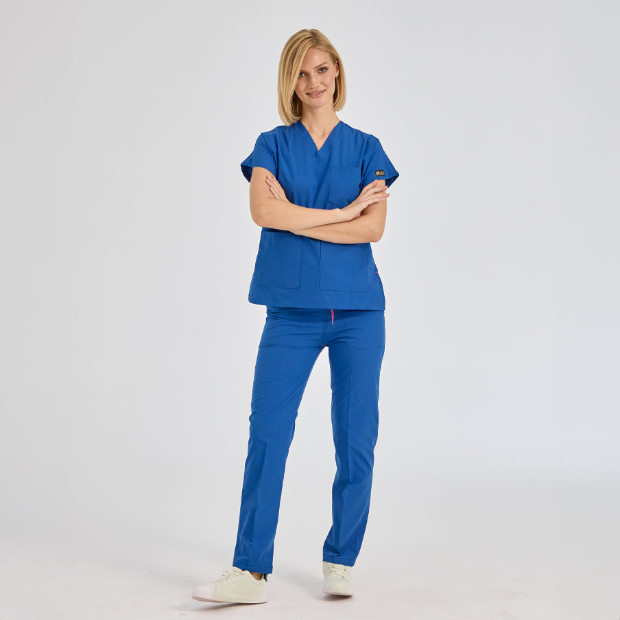 Saks Mavisi Dr. Greys  Scrubs Takım Terikoton Kumaş