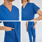Saks Mavisi Dr. Greys  Scrubs Takım Terikoton Kumaş