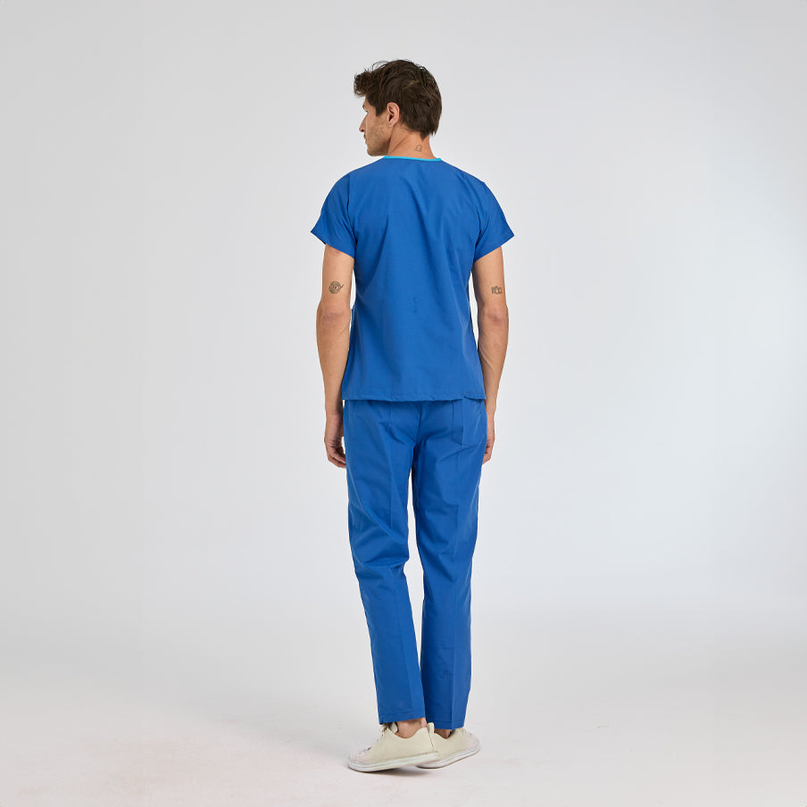 Saks Mavisi Dr. Greys  Scrubs Takım Terikoton Kumaş