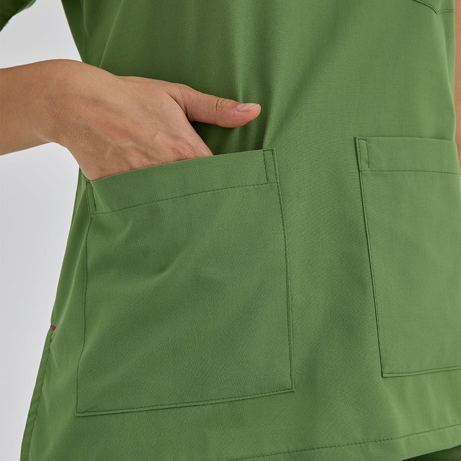 Fıstık Yeşili Dr. Greys  Scrubs Takım Terikoton Kumaş