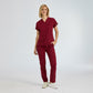Bordo Dr. Greys  Scrubs Takım Terikoton Kumaş