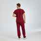 Bordo Dr. Greys  Scrubs Takım Terikoton Kumaş