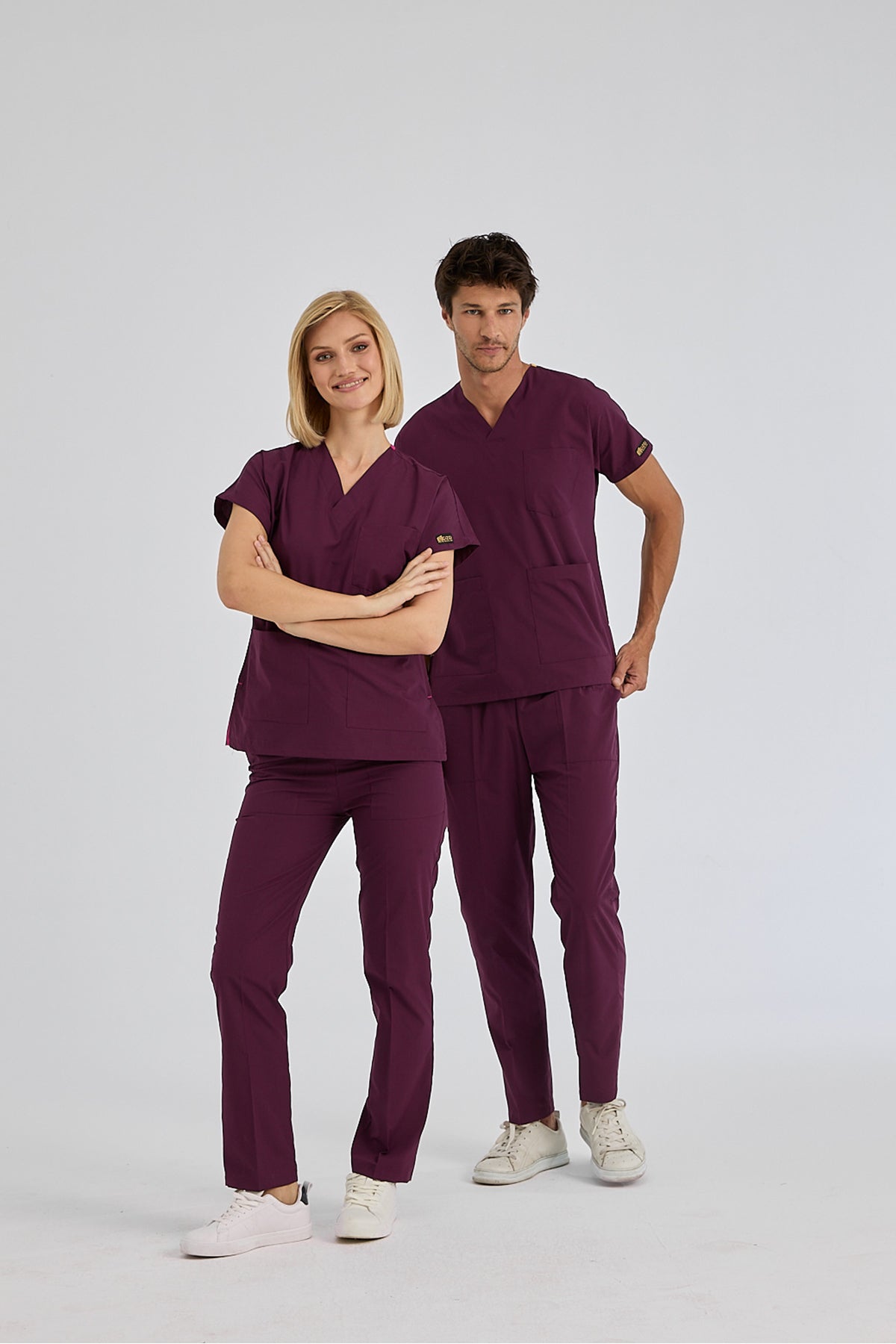Mürdüm Dr. Greys  Scrubs Takım Terikoton Kumaş