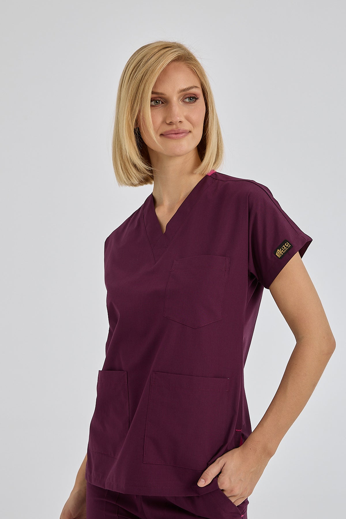 Mürdüm Dr. Greys  Scrubs Takım Terikoton Kumaş