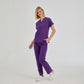 Özel Mor Dr. Greys  Scrubs Takım Terikoton Kumaş