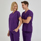 Özel Mor Dr. Greys  Scrubs Takım Terikoton Kumaş